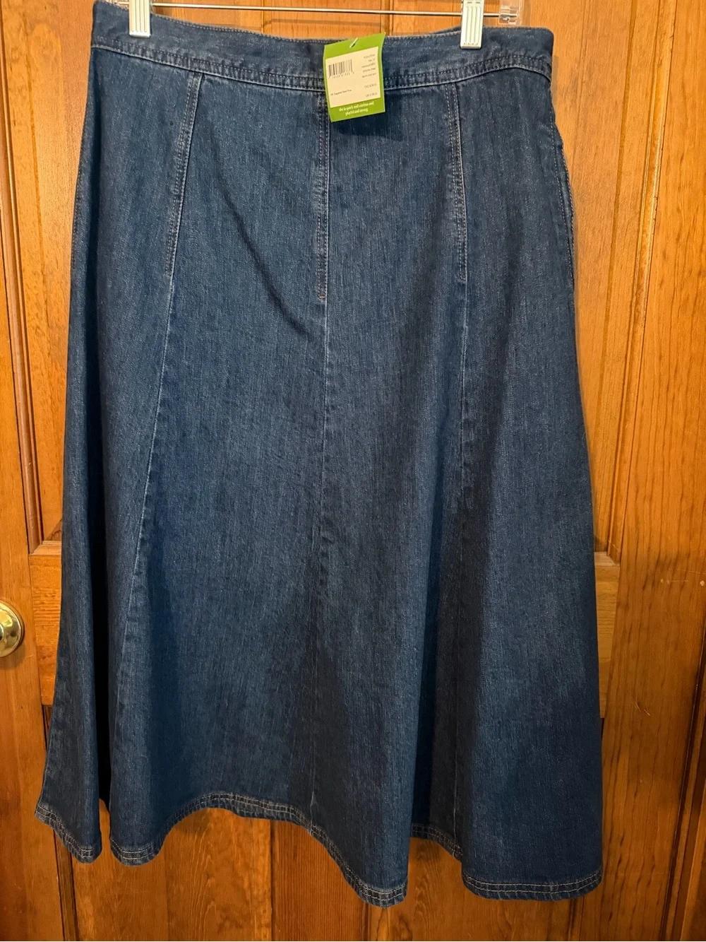 kate spade Indigo Denim Panel Midi Skirt